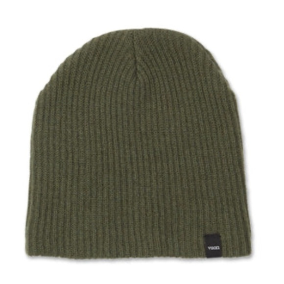 Vuori Women's Manchester Beanie Green Oregano NWT Wool Cashmere Soft Cozy - Picture 2 of 7